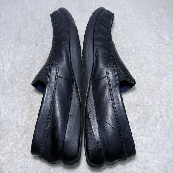Men's 9M Cole Haan C25642 100% Leather Shoe - Driving Loafer - Black - Picture 3 of 8